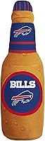 Vista 1 de Pets First NFL Buffalo Bills - Botella de cerveza de peluche para perros y gatos, juguete de chirrido de perro y gato, botella de soda de estadio