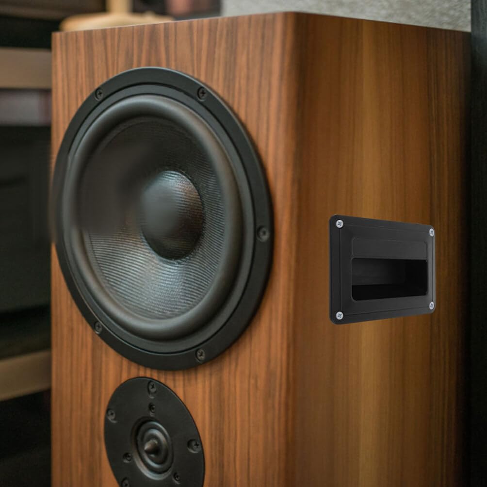 ibasenice 8pcs Speaker Handle Replacement Plastic Accessory for Audio Speaker Cabinets Easy Install for Secure Carrying of Equipment Sturdy and Design