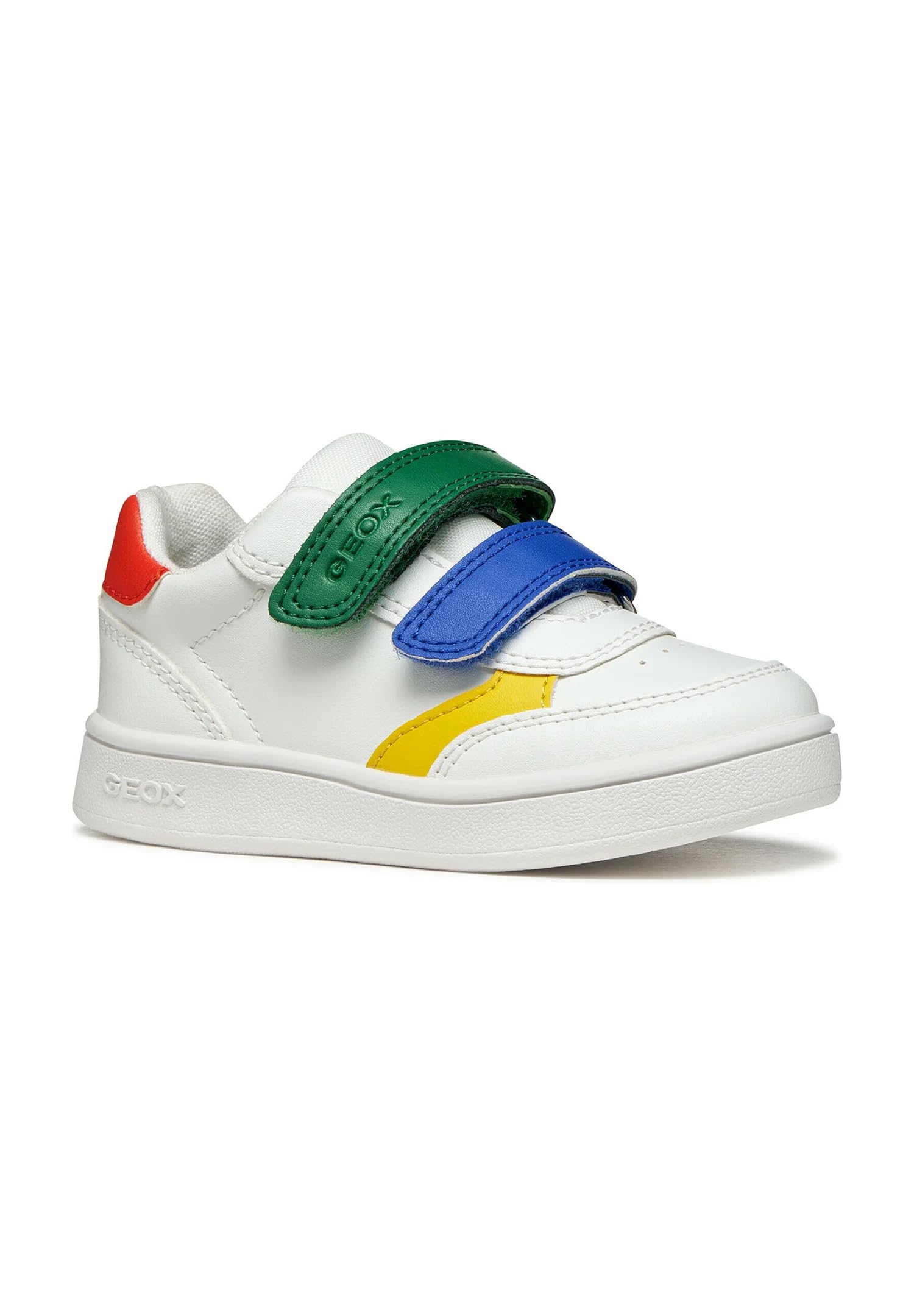 Geox B ECLYPER Boy A Trainers, White/Green, 27 EU