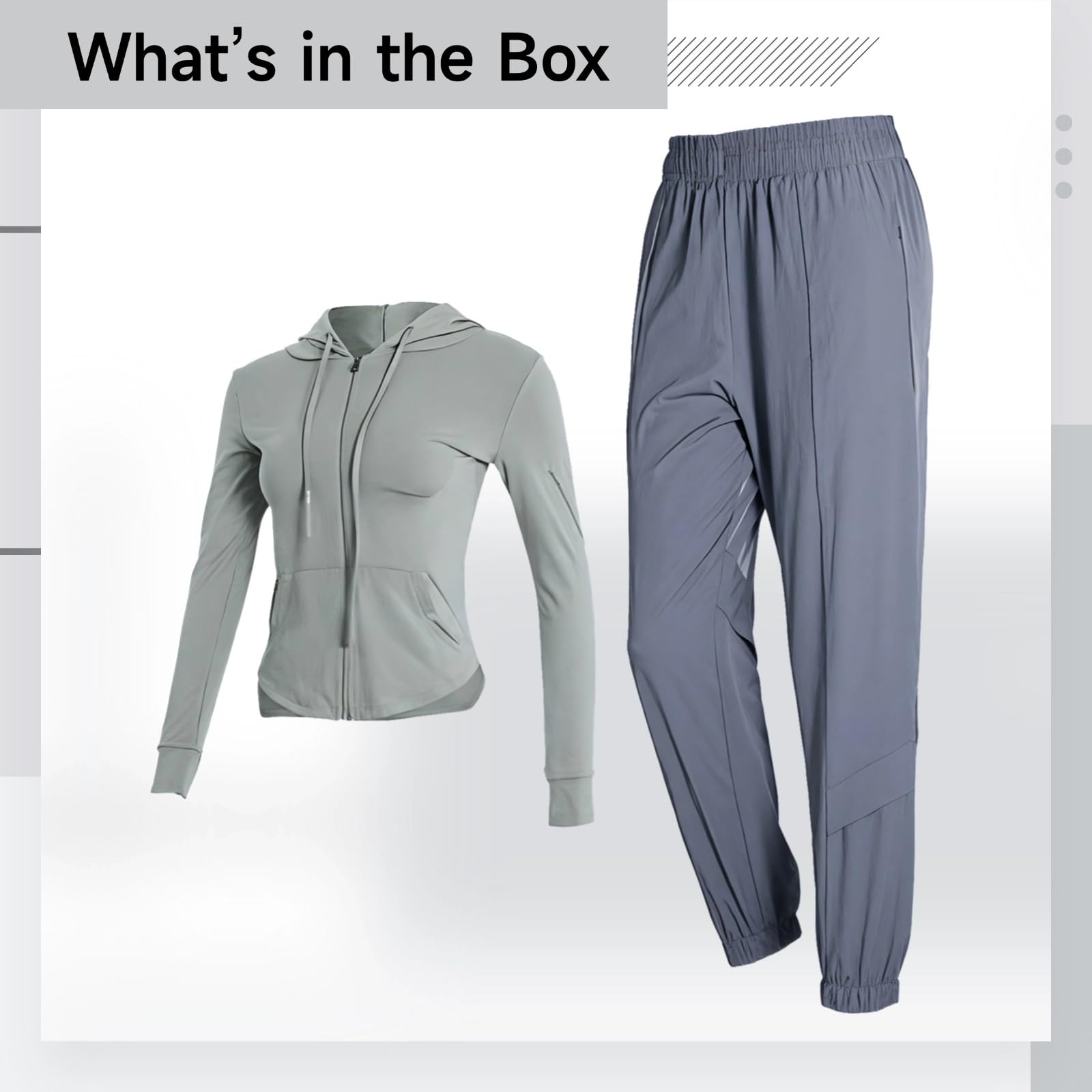 Tenue de yoga et d'entraînement 2 pièces pour femme - Ensemble nylon et élasthanne vert avec capuche, idéal pour pilates et vêtements décontractés, Vert, taille unique