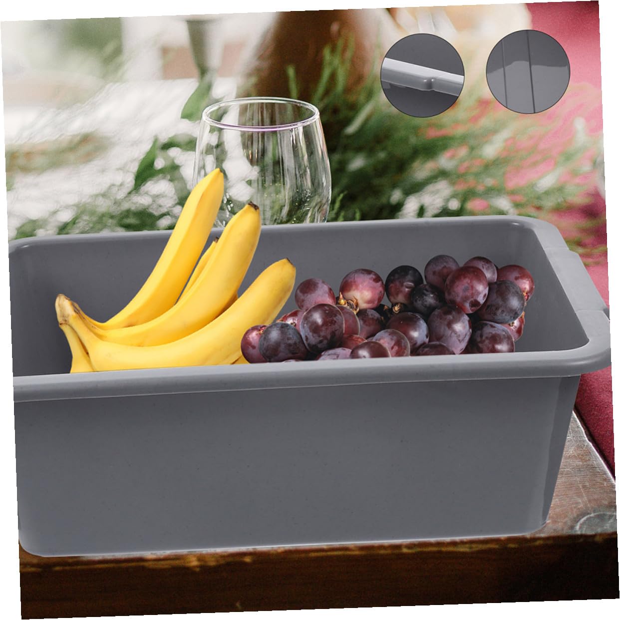 Geschirrkorb aus verdicktem Kunststoff, 40 x 28 x 13 cm, vielseitiger Küchen-Organizer zum Waschen, Trocknen und Einfrieren, ideal für Restaurants und Cafés, langlebige und platzsparende Lösung