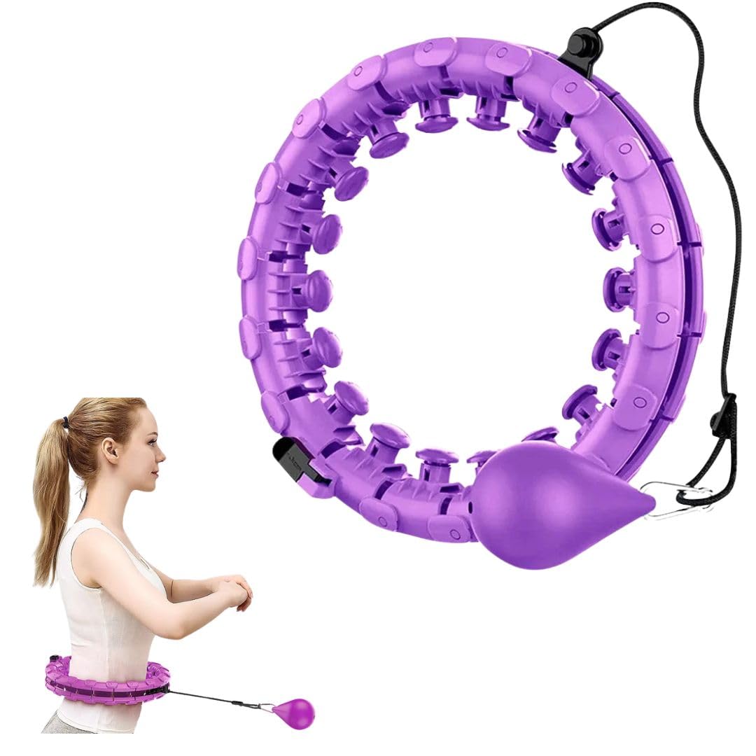 Hoola Hoops Sports Fitness Lifeng Durable Hoola Hoops 24 Knots Exercising Gifts Hoola Hoops 360 Degree Sports Adjustable for Adults and Kids(Multicolor)-image-20