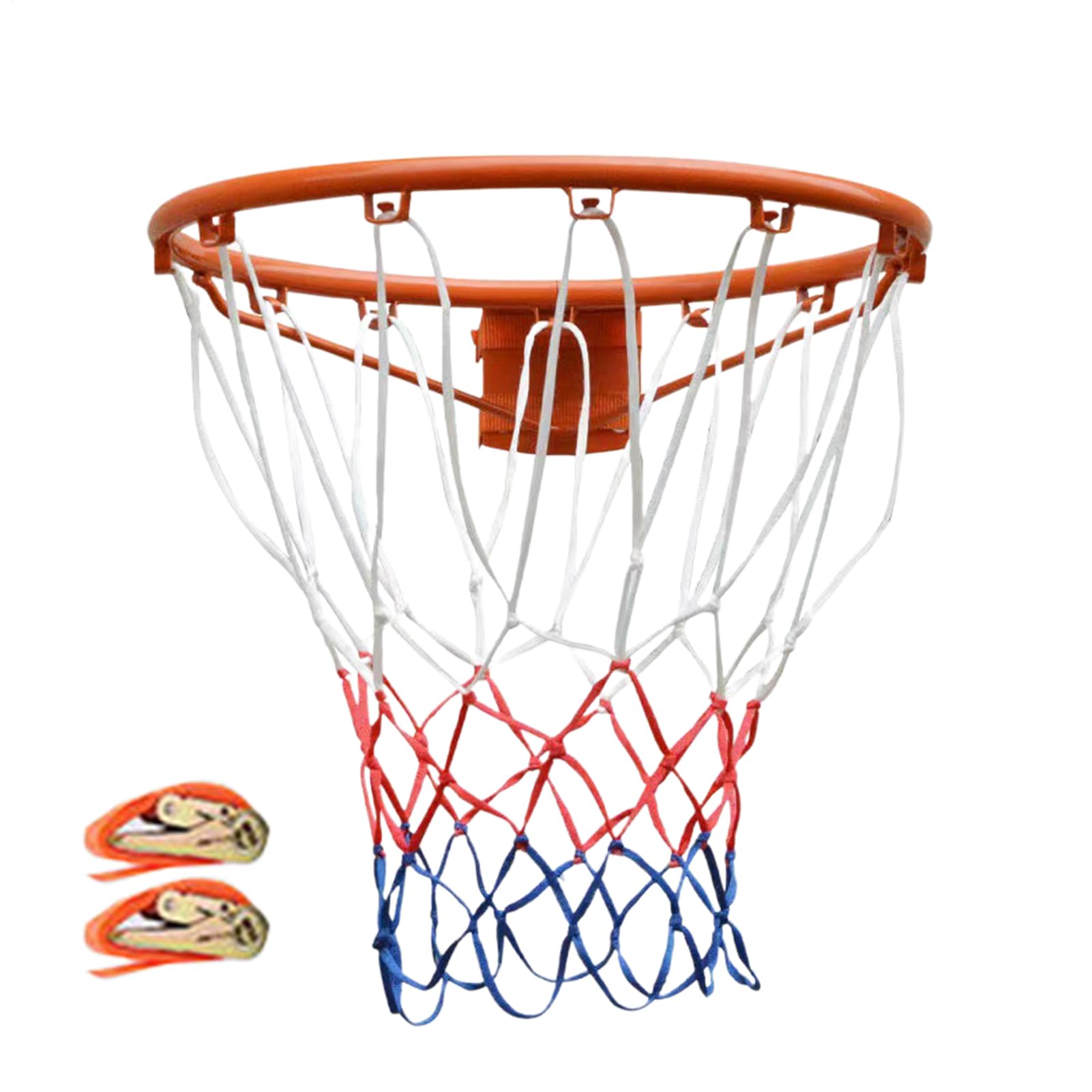 Basketballkorb für Kinder – Stahl-Basketballfelge, verdickter, stabiler Basketballkorb, wandmontierter Korbball-Rand, baumelnder Basketball-Rand, verschleißfester Basketball-Zubehör für Erwachsene und