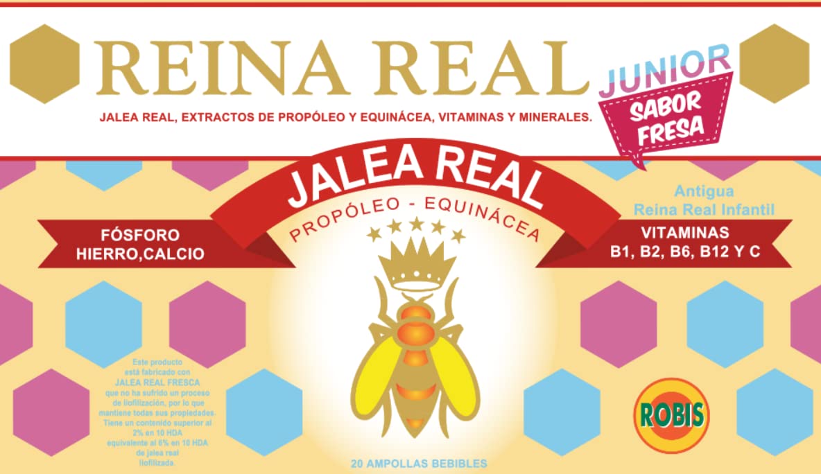 Robis Reina Real Junior Jalea para Niños - 20 Unidades