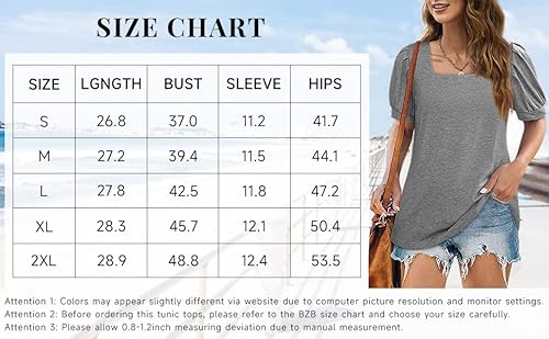Womens Summer Tops And Blouses Spring Basic Clothes Casual Tee Shirts Grey 2Xl #TOP5