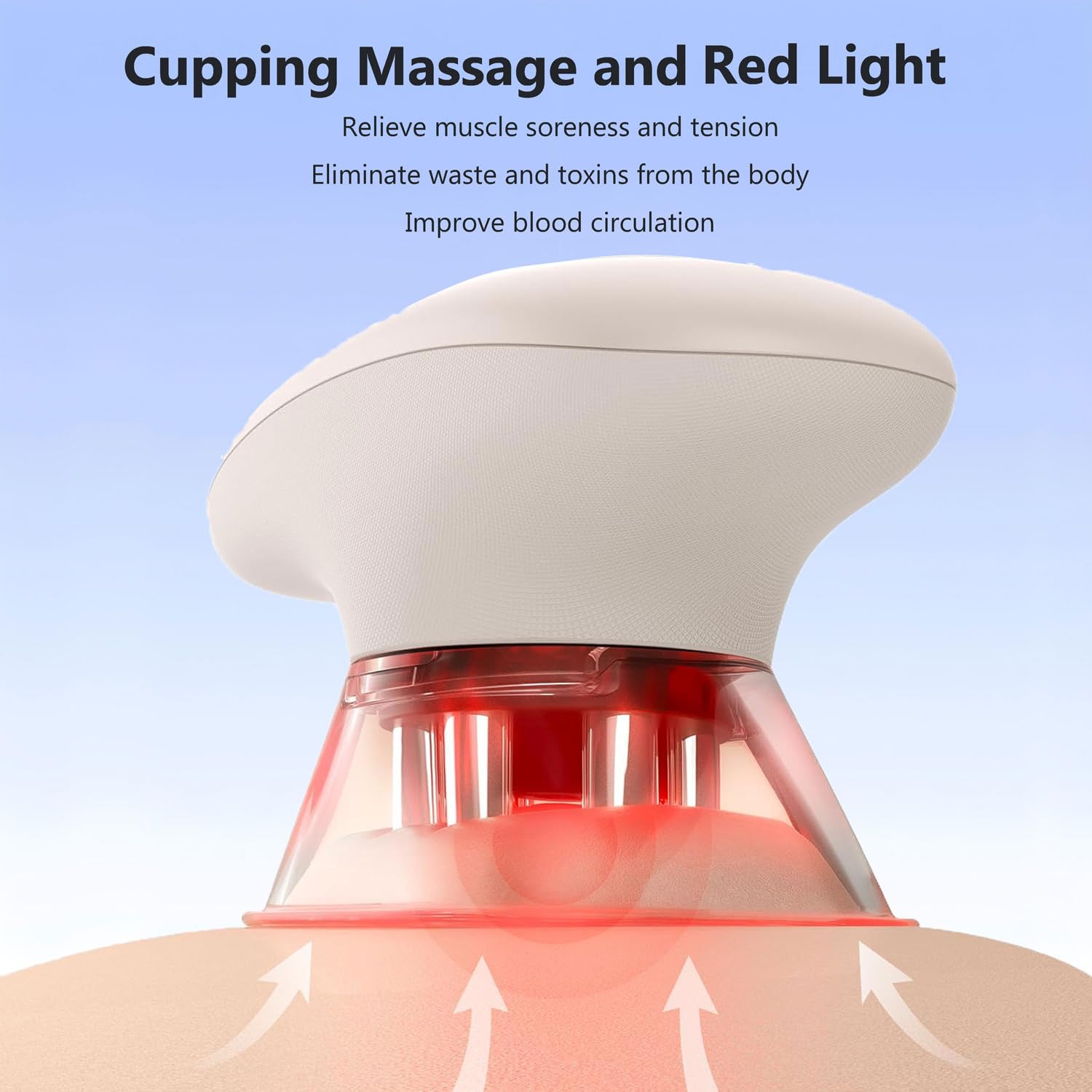 Masajeador de Celulitis y Flacidez, Masajeador de Ventosa Electrico, Dispositivo de Masaje de Ventosa con Masaje de Vacío EMS Luz Roja Para Facial Y Corporal Lifting Anticelulitico Reductor
