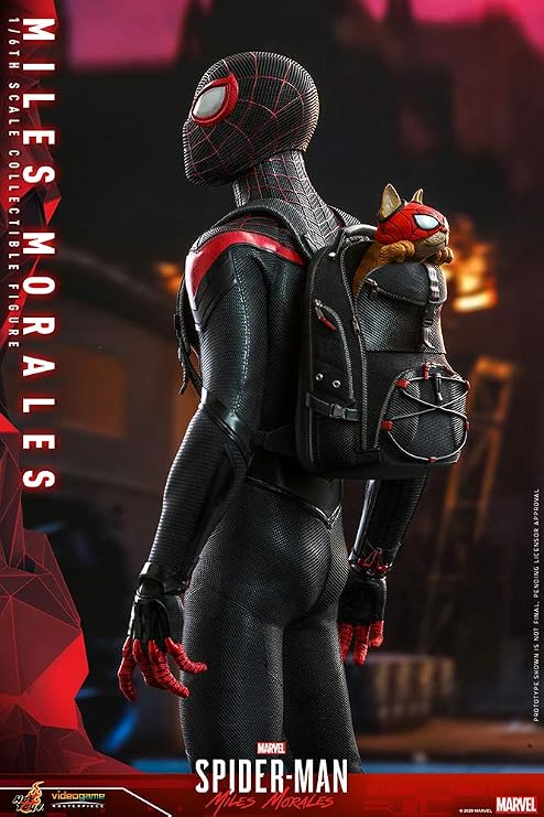 Hot Toys Video Game Masterpiece Marvel's Spider-Man: Miles Morales Miles Morales / Spider-Man 1/6 Scale Figure, Black