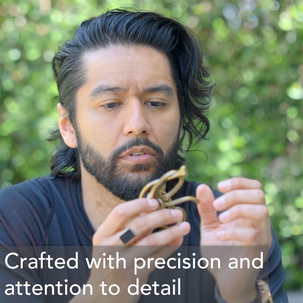 Hanayama BePuzzled | A&A Cast Metal Brain Teaser Puzzle Mensa Rated Level 2, for Ages 12 and Up