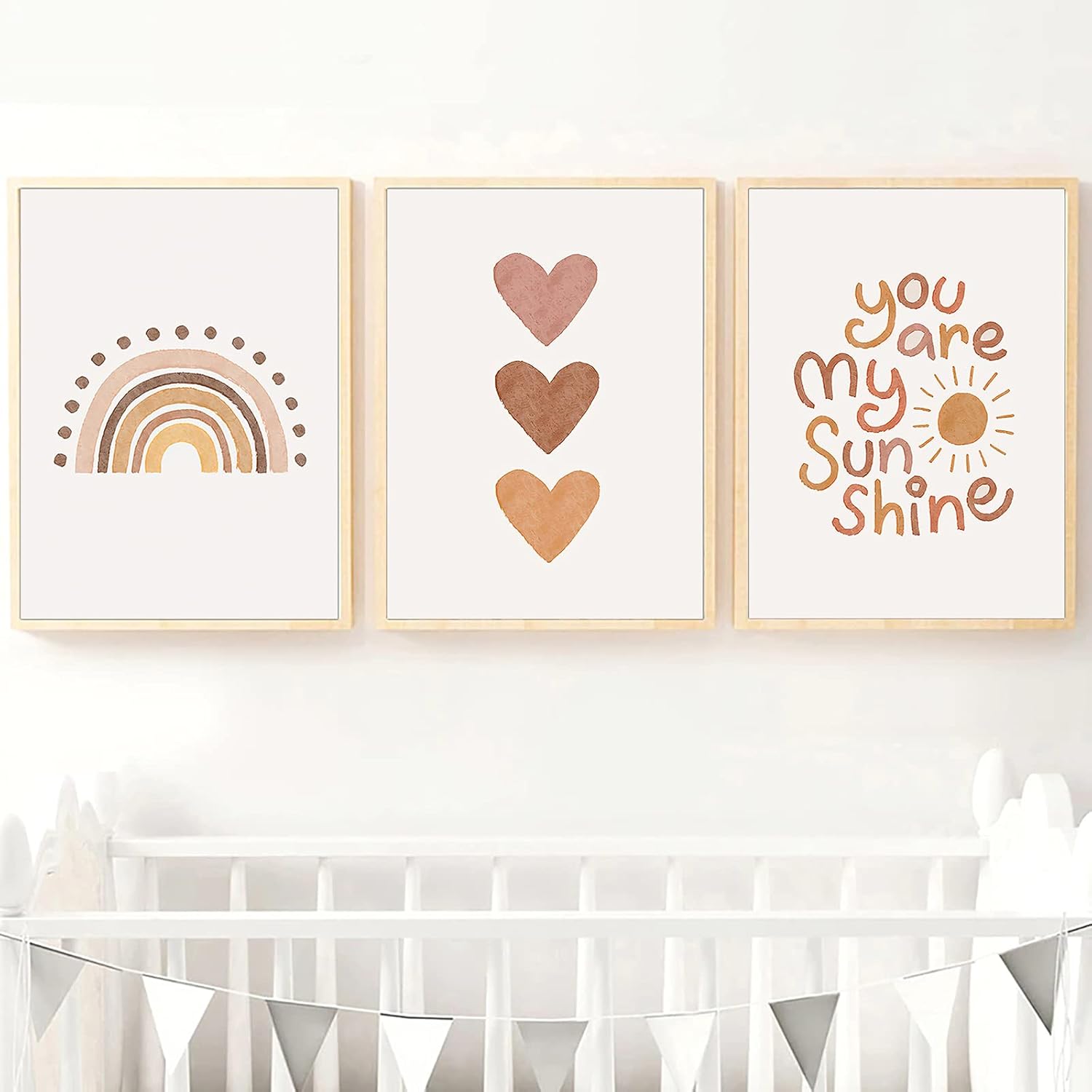 PUYIQARE You Are My Sunshine Canvas Wall Art Nursery Art