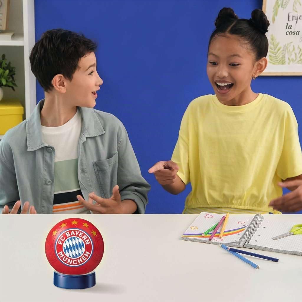 Nachtlicht FC Bayern München 3D Puzzle-Ball 72 Teile: Erlebe Puzzeln in der 3. Dimension!
