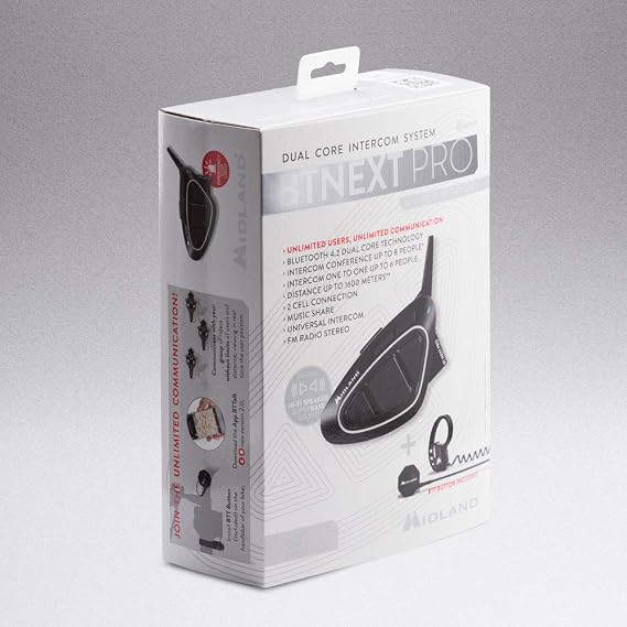 Midland 1592225 Kit Interfono con Bluetooth Prossimo Pro : Amazon.it:  Elettronica