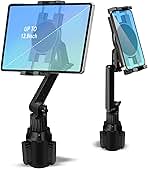 Cup Holder Car Tablet Mount for Truck, 360° Adjustable 15