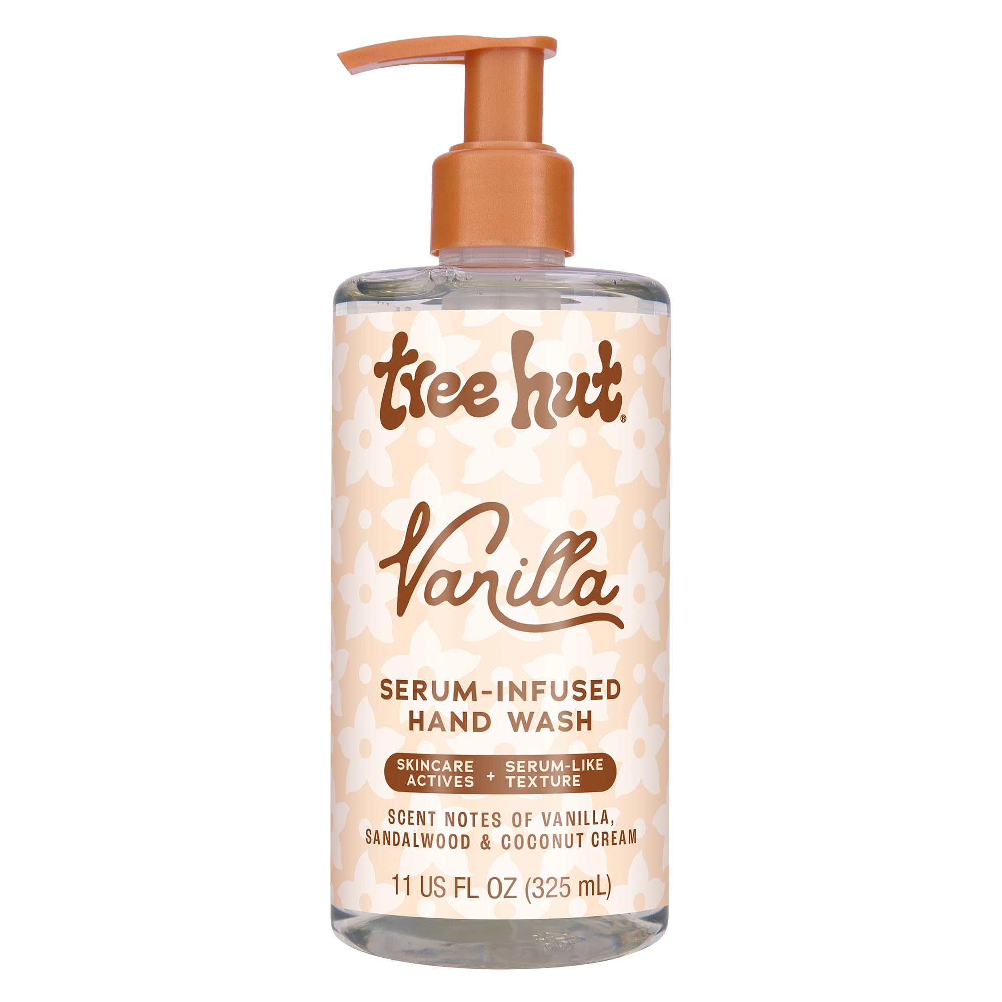 Tree Hut Vanilla Serum Infused Hand Wash | Nourish & Hydrate Hands with Strengthening Skin Care | Long Lasting Scent | Cleanse & Lock in Moisture | 11 fl oz.