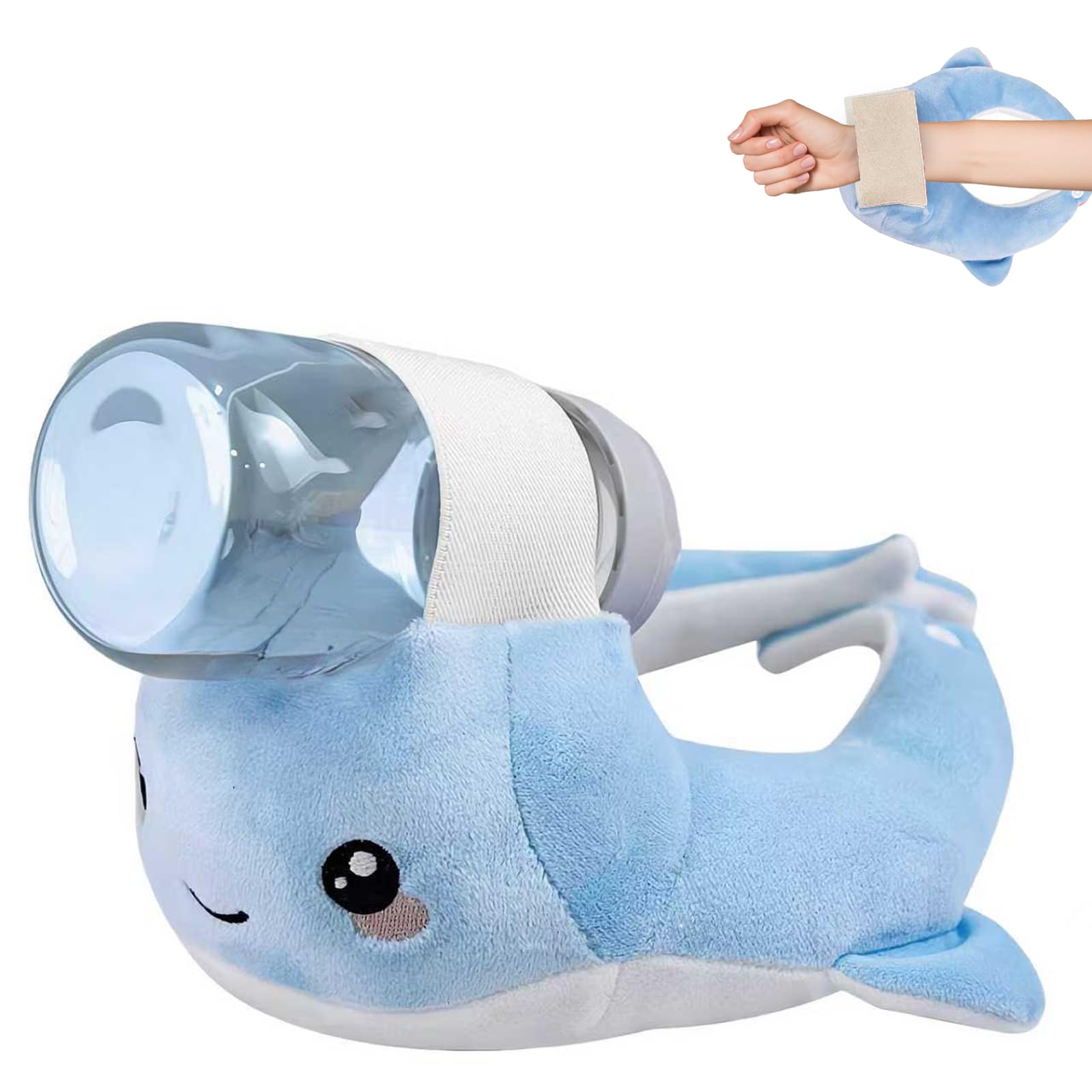 Bottle Holder Pillow Hands-Free,Adjustable Comfortable Neck Support Pad for Bottle Washable Soft Pillow