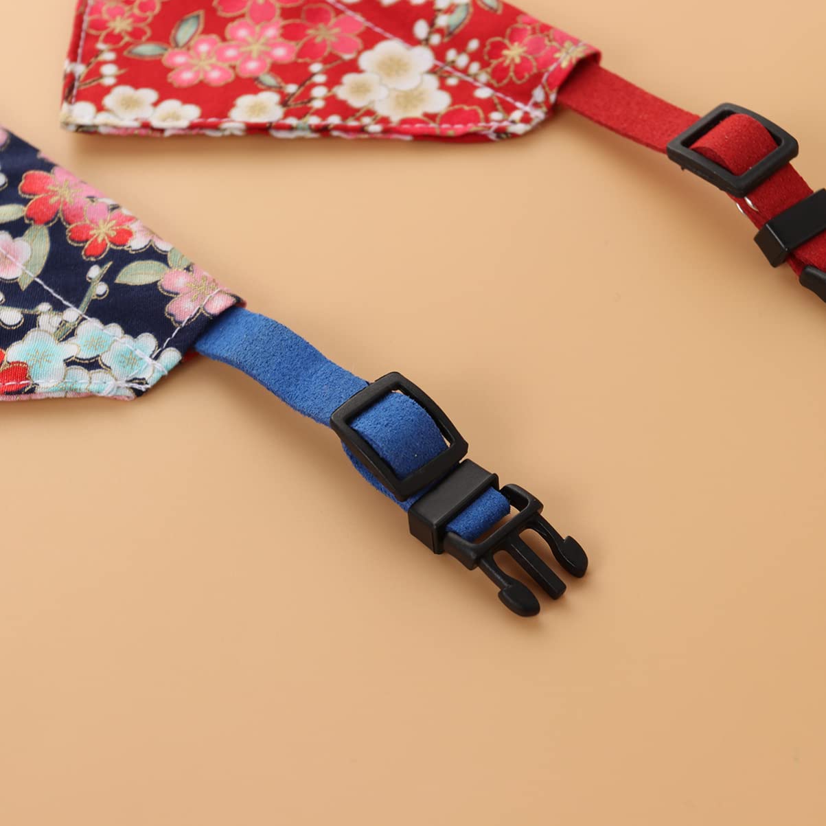 POPETPOP 6pièces Collier Bandana pour Chien Ajustable avec Motif Floral Triangulaire