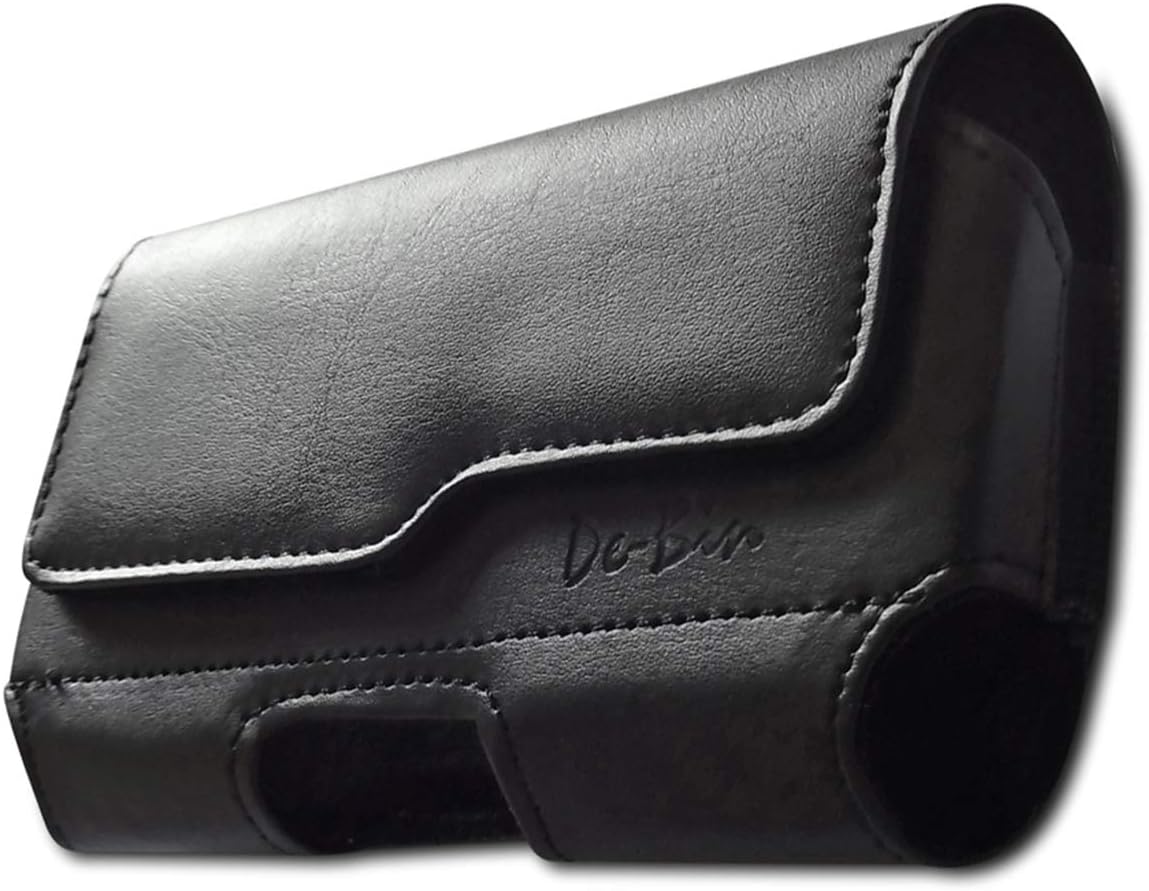 Case for Galaxy S25 S24 5G S23, S22, S21, S20, S10, S9, A10e, A01, Note 10, Cell Phone Belt Holster Clip Pouch Holder Cover (Fits Samsung with Otterbox Commuter Case) Black