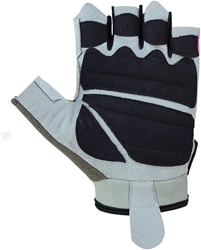 Miniatura 2 de RAD Guantes de levantamiento de pesas para entrenamiento de gimnasio para mujer correas de cuero Cian, Rosa/Rebel Fun., Púrpura/Ombre Force.