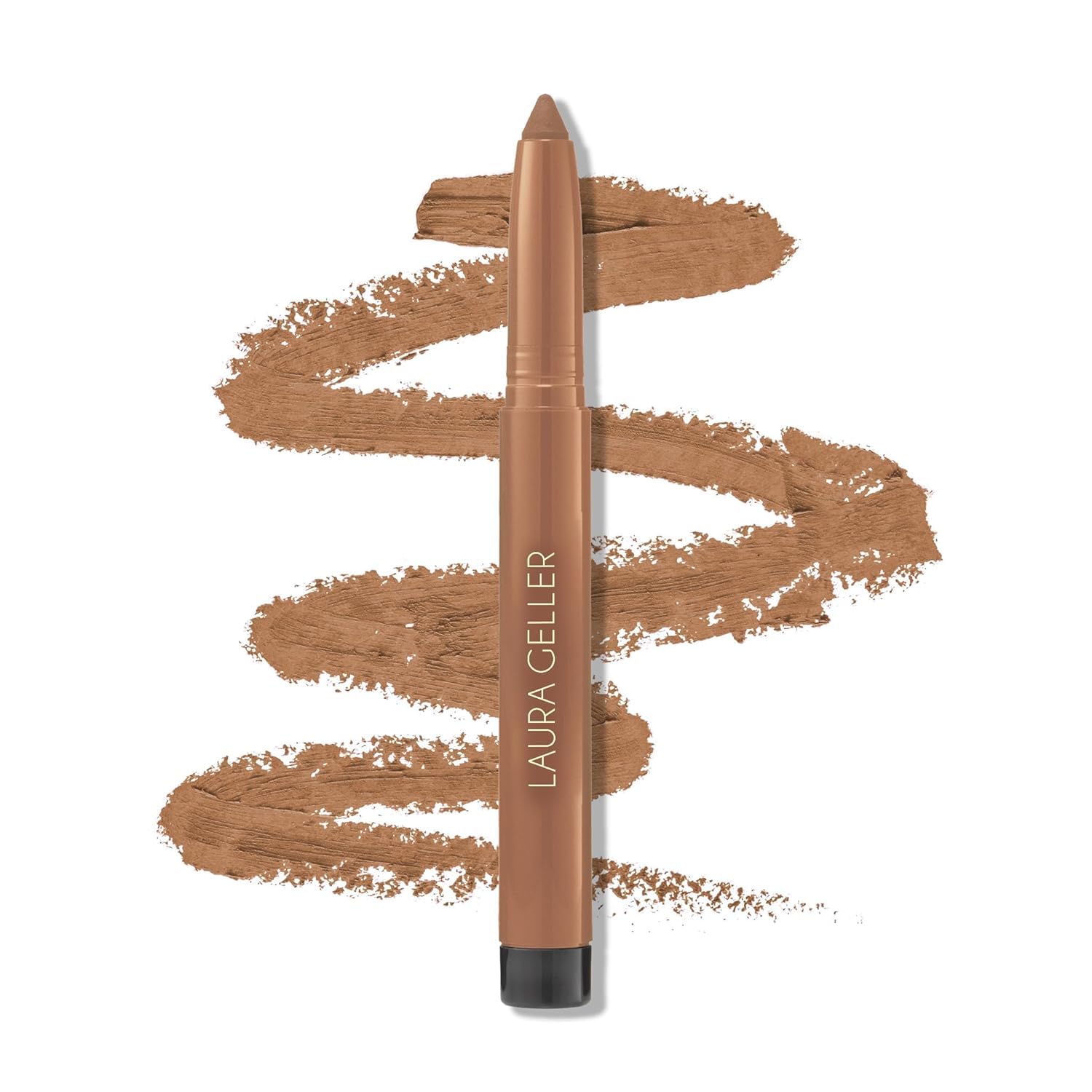LAURA GELLER NEW YORK Kajal Longwear Kohl Eyeliner – Khaki Kohl – Koffein und Vitamin E – weiches und mischbares Futter – integrierter Spitzer