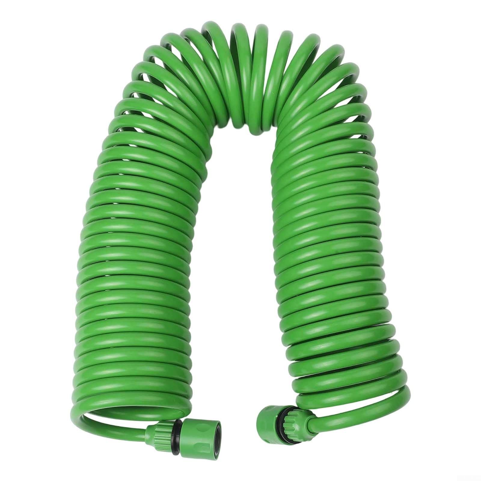 GANCEI Spiral Garden Hose, Spiral Flow Hosepipe Flexible Lightweight Flower Watering Equipment, Retractable Garden Coil Hose Pipe(15M)