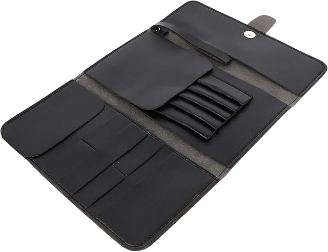 Lurrose hairdressing scissors bag shear holder pouch multitools salon clips hairdresser bag multipurpose tool leather tool Hair Styling Tools Pouch Holder High capacity hairdressing tool