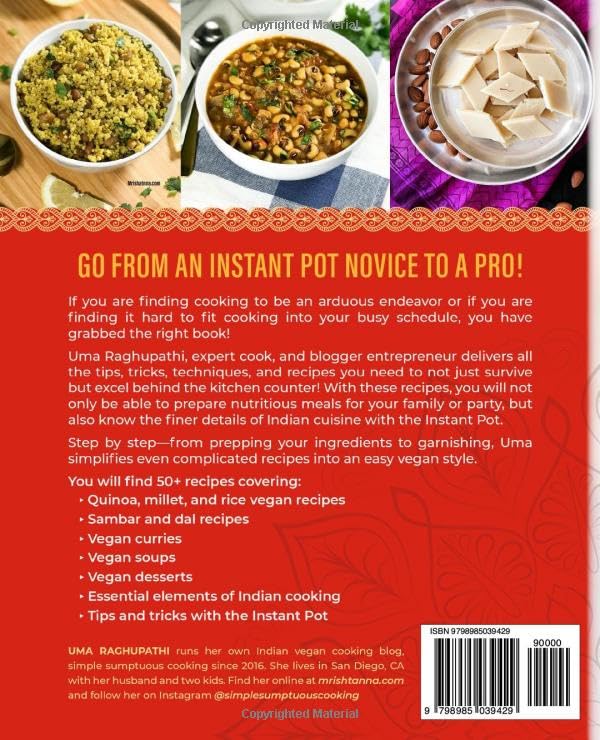 Instant Pot Indian Vegan Cookbook: Save Time and Money with Restaurant Quality Dishes at Home image 3