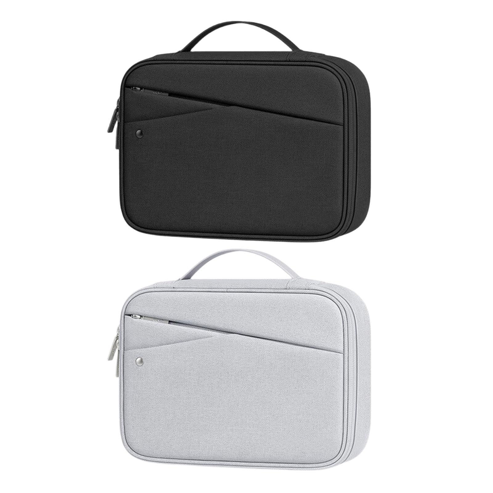 Borsa leggera a scomparto singolo, realizzata in resistente tessuto di nylon, ideale per accessori ordinati per cavi e auricolari