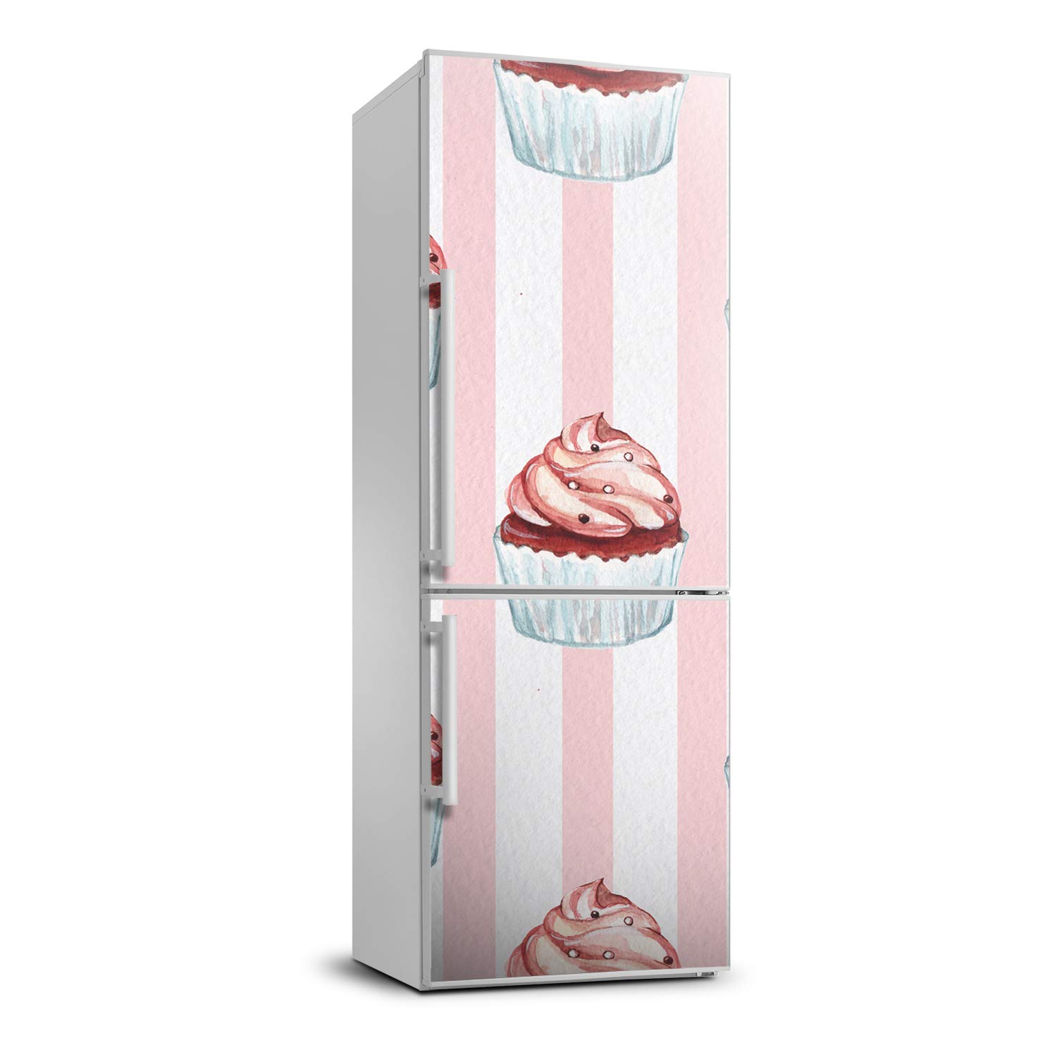 Cubierta de refrigerador autoadhesiva de 60x180 cm para renovar neveras viejas con pastelitos
