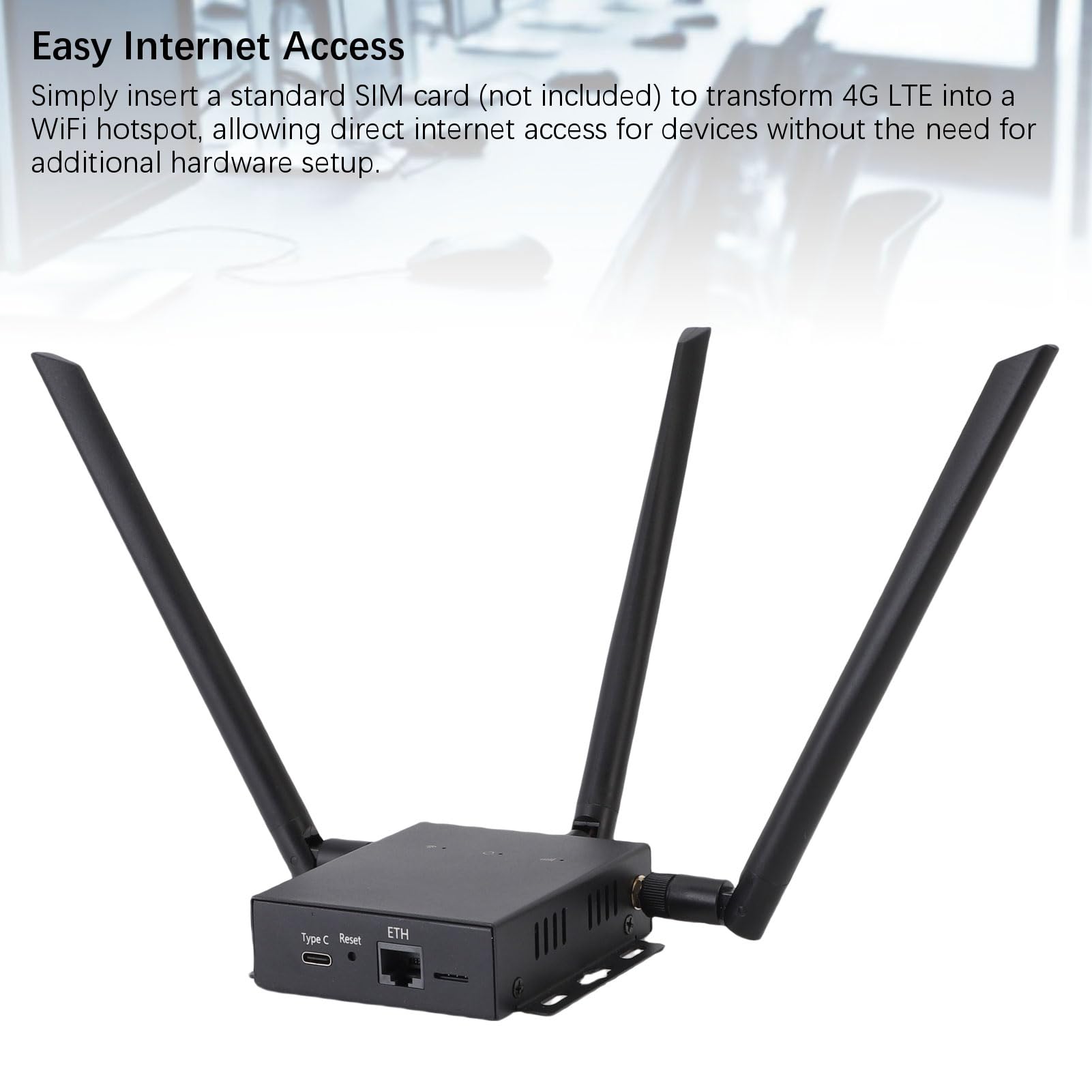 YUYTE Router 4G LTE 300 Mbps Mobilny Hotspot z Gniazdem na Kartę SIM,