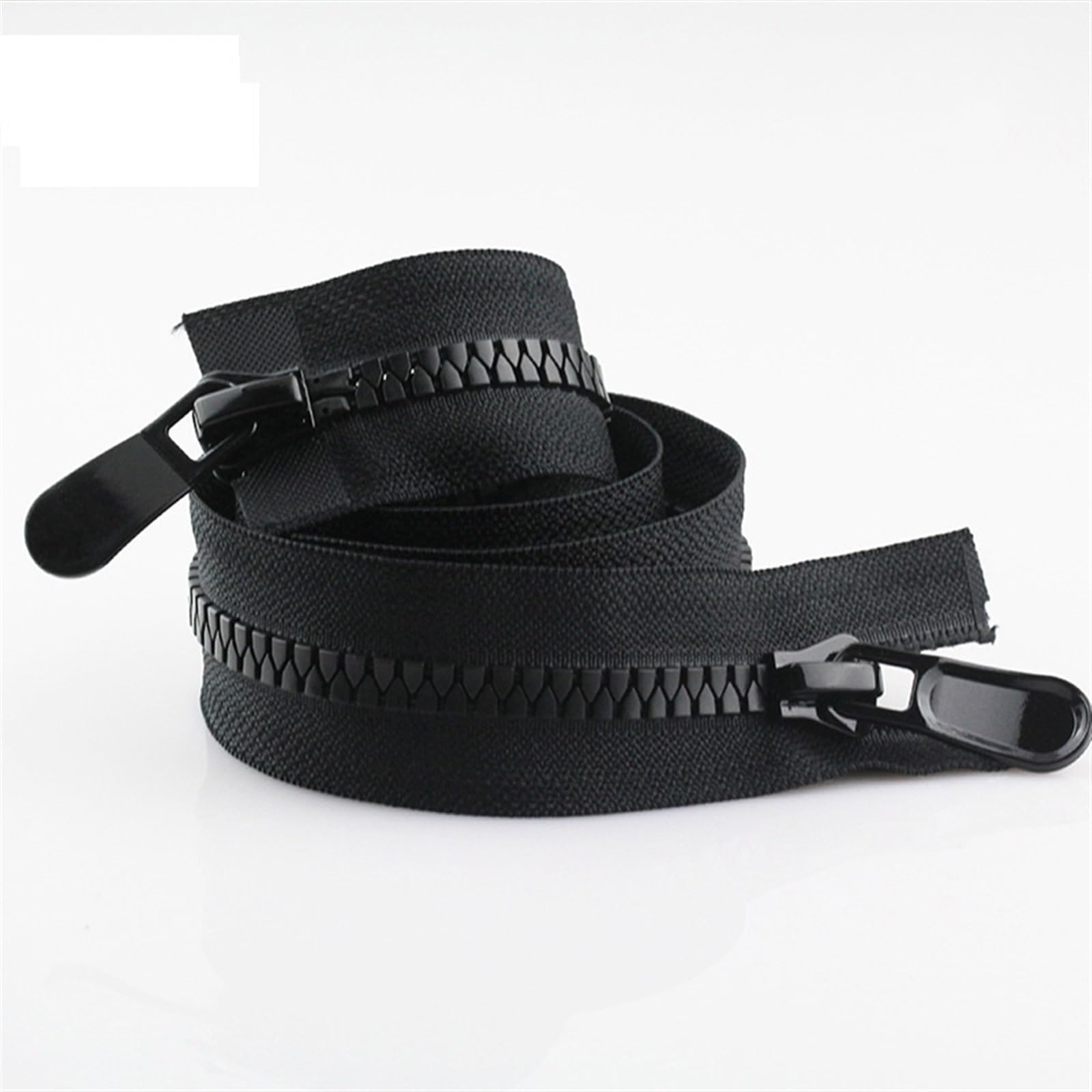 Zip, 70-100cm Zippers Double Slider Single Puller Open-end Auto Lock Long Zips for Jacket Outdoor Backpack(1,70cm)
