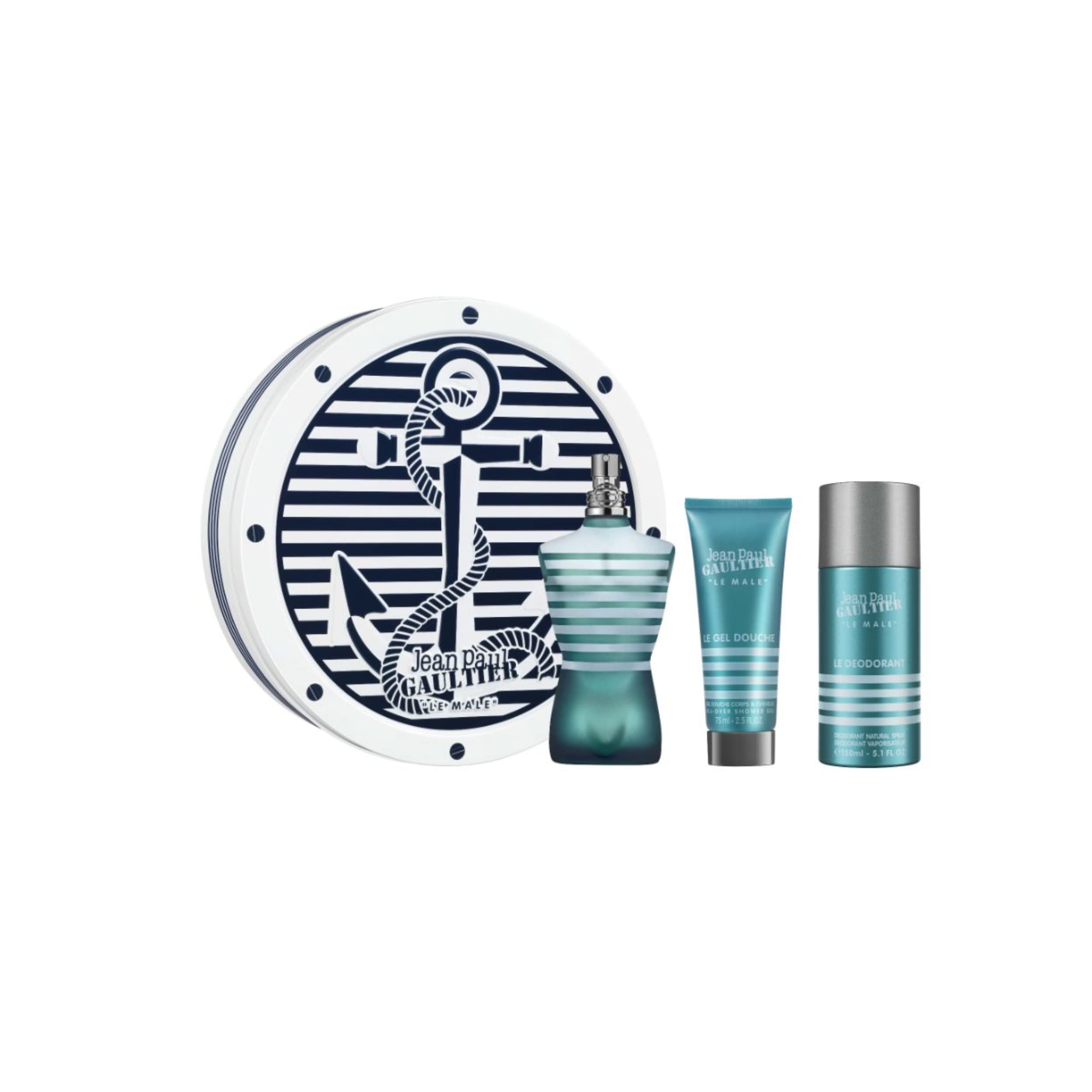 PERFUMS AYATS Jpg Le Male Et 125 Vp + Gel 75 Ml + Deo Spray 150 Ml