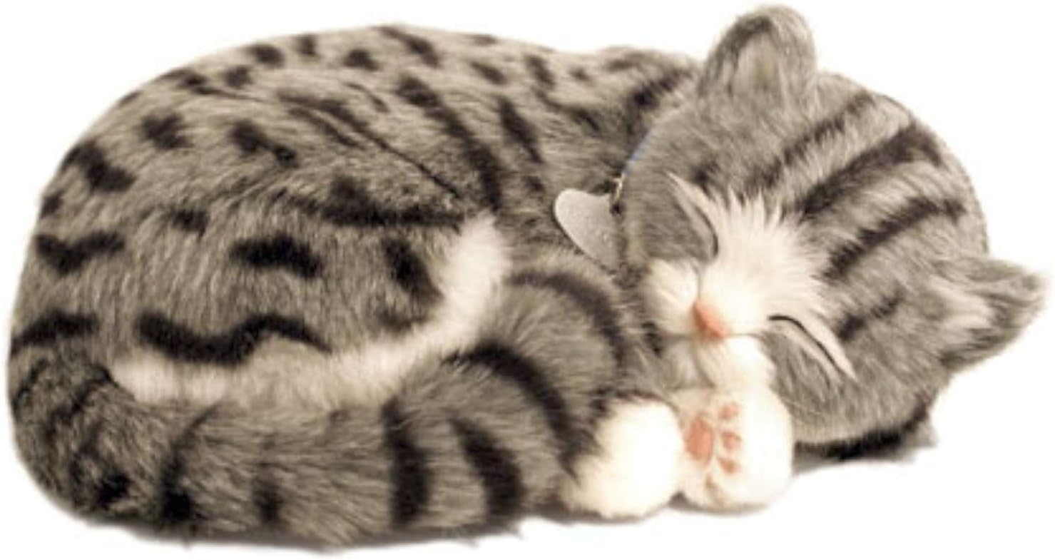 Perfect Petzzz ® Chat Gray Tabby Qui respire The Original Breathing Pet