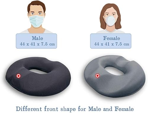 Miniatura 6 de Cojín de espuma viscoelástica para silla de oficina coche asiento de juego cojín de coxis almohada ciática para sentarse alivio del dolor de espalda