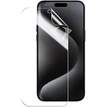 HARVORTEZ iPhone 13/14/13 Pro/16E/17E K r lmaz Garantili Ekran Koruyucu, Anti-Statik Toz Engelleyici, Flex Darbe Emici Ekran Filmi, K l f Dostu, Kristal Netlik - K r lmaz Film