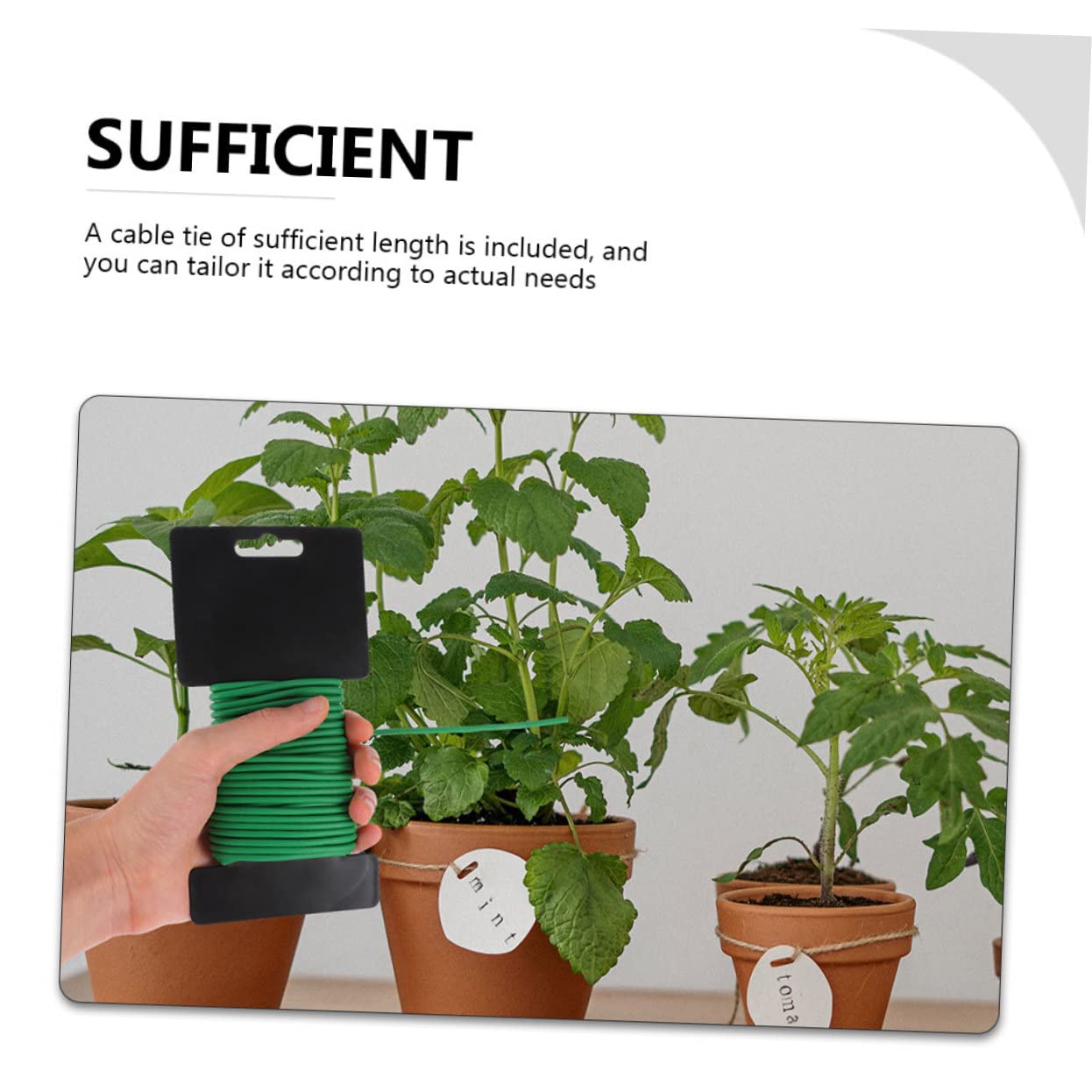 TOYANDONA 2 Rollen Bindedraht Aus Kunststoff Anlage Gartenarbeit Pflanzenbindungen Gartendraht Garten Stützdraht Gartenbaulinie Gartenzubehör Kabel Blumenpot -rebefixierung Eisen Grün