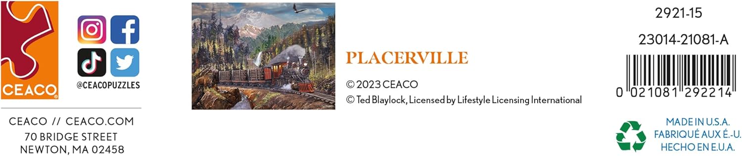 Ceaco - Ted Blaylock - Placerville - 750 Piece Jigsaw Puzzle