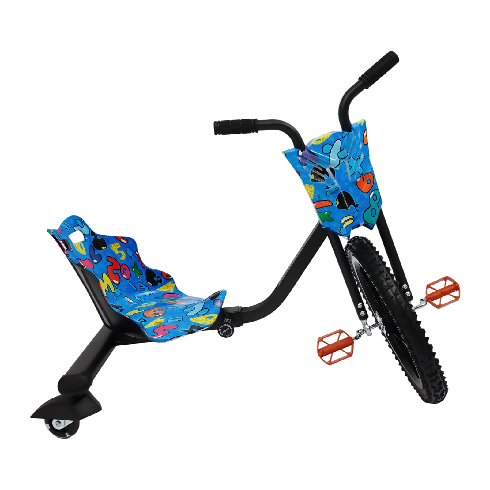Drift Trike - Patinete para niños (80 kg, 4 posiciones, 360°)
