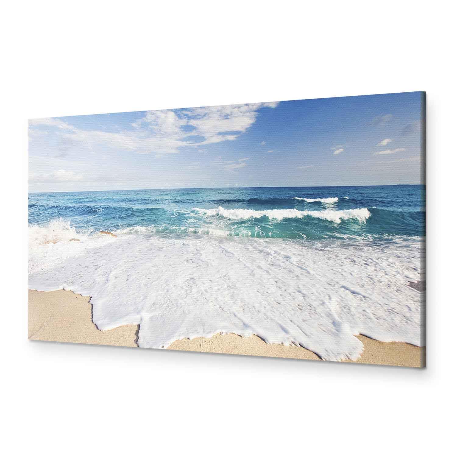Cuadros B&D XXL - Cuadro en Lienzo Mar Playa 135x45 cm 1 pieza - Impresión en material tejido no tejido cuadros decoracion salon modernos lienzos - Naturaleza Paisaje c-A-0049-b-d