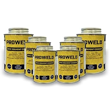 CPVC Yellow Solvent Cement - Pack of 6 Pieces (118ml)