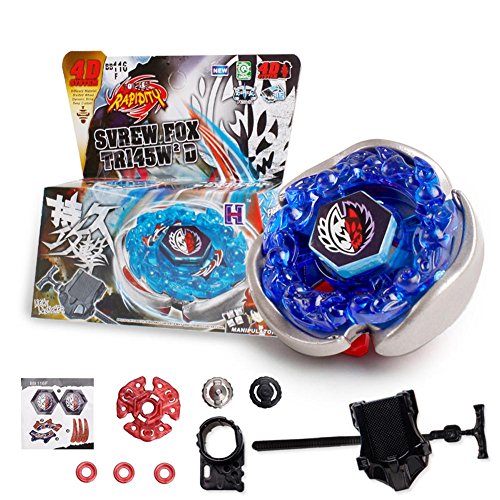 Loheag Clinor Beyblade avec Lanceur Lutte Maîtres Fusion Spinning Top Toupie Gyro Métal Rapidité Jouet Intéressant pour Enfants