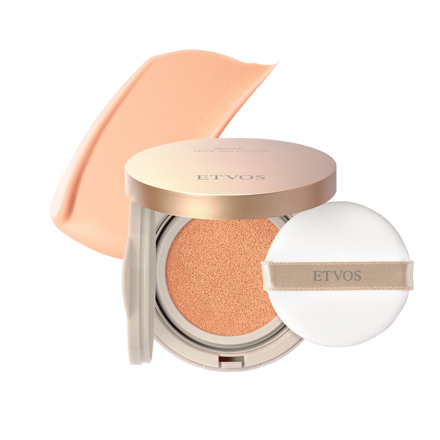 ETVOS Mineral Glow Skin Cushion (with Case + Puff) SPF32 PA+++ 12g #Natural Pink Base Makeup Human-Type Ceramide : Beauty