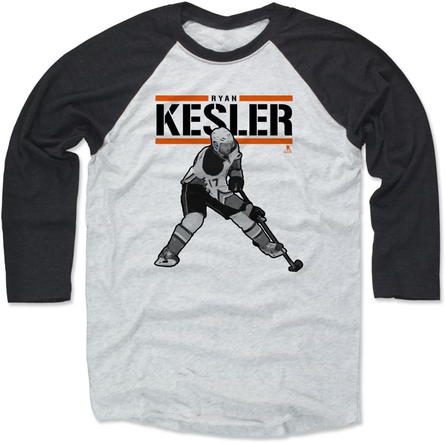 500 LEVEL Ryan Kesler Shirt - Anaheim Hockey Raglan Tee - Ryan Kesler Play