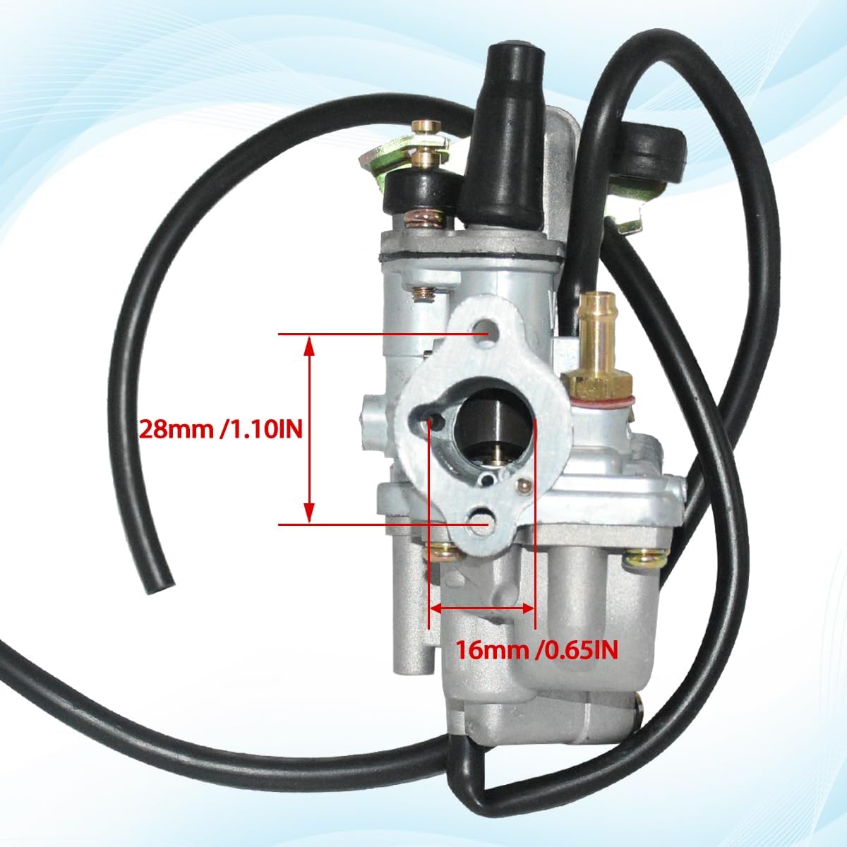 LT50 Carburetor For Suzuki 50 LT-A50 2002 2003 2004 2005 LT50 LT 50 1983-1987 JR50 1984-2006 ATV Quadrunner Carb with Air Filter Box