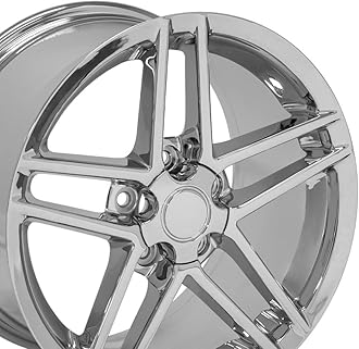 OE Wheels CV07A 17 Inch Rim Fits Corvette C6 Z06 Style 5x120.65 17x9.5 Chrome - Hollander 5342 (1)