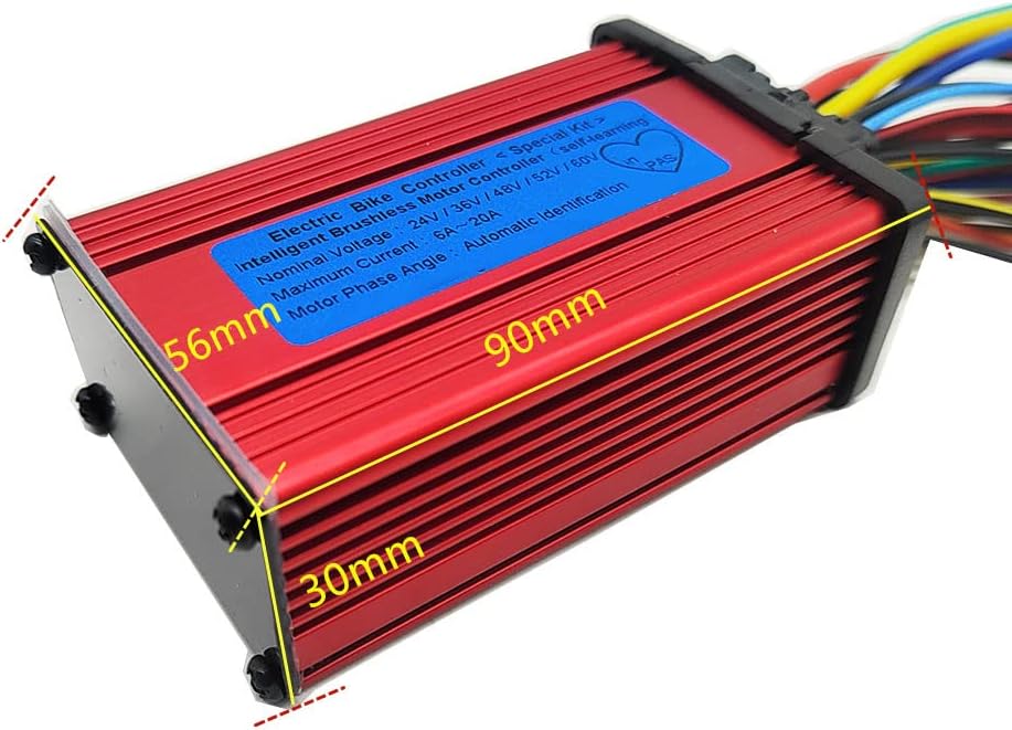 Electric Bike Electric Scooter Intelligent Brushless Square Wave Controller LCD Display 24V 36V 48V 60V 350W 250W Universal XT60