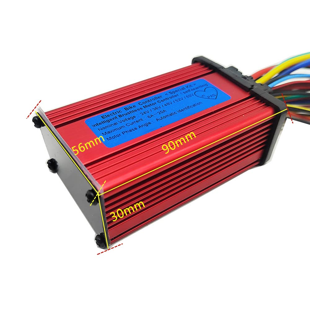 Centralina Monopattino Elettrico Controller Senza spazzole for Scooter Elettrico for Bicicletta 24V 36V 48V 60V 250W 350W Brushless Motor Controller(24V-60V 6-20A Kit)