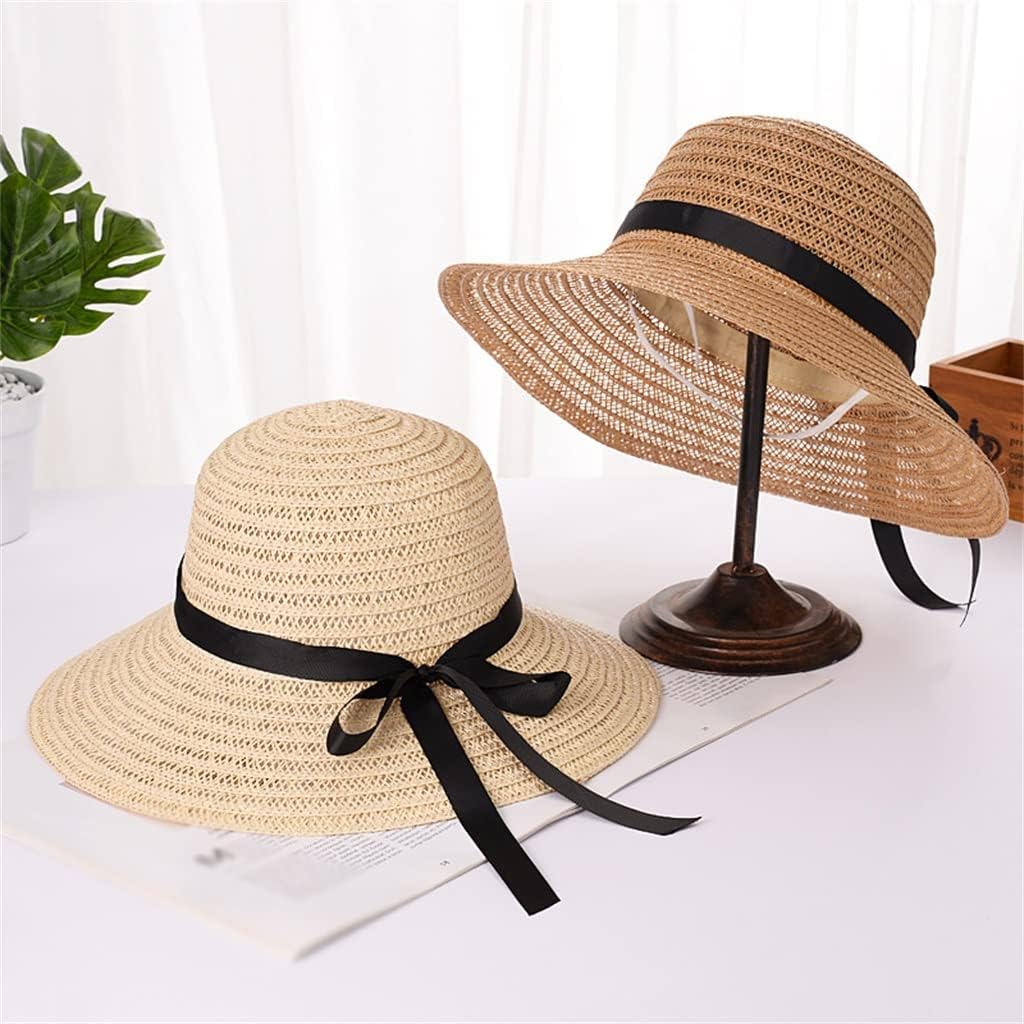 Podróż Wakacje Łuk Duży Rondo Słomkowy Kapelusz Lato Plaża Parasolka Damska Słońce (b 6 7/87 1/8)