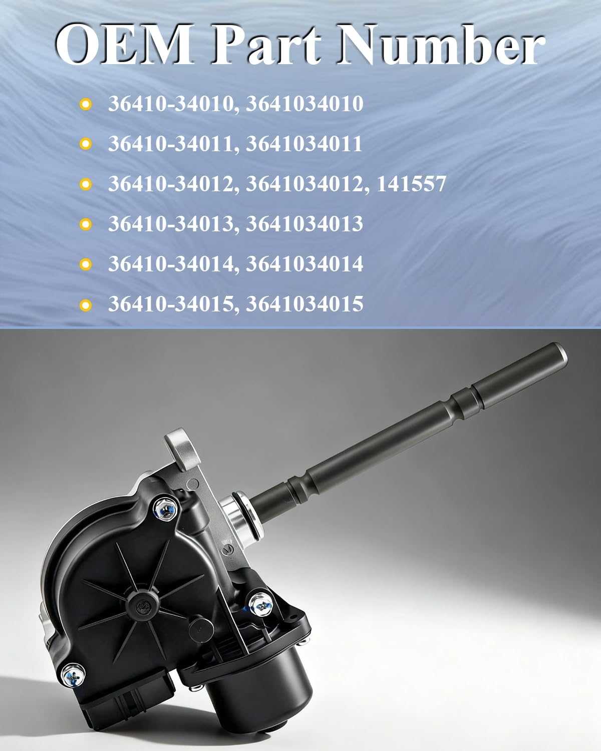 36410-34015 Transfer Case Motor Actuator fit for 12-17 Toyota 4Runner, 05-16 Tacoma, 00-06 Tundra, Transmission Shift Motor Replace OE# 3641034010 3641034011 3641034012 3641034013 3641034014 141557