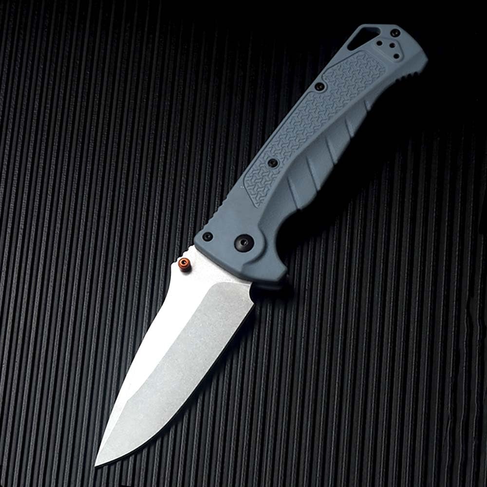 Klappmesser 8.2" Taschenmesser Fähig aus Axis Lock, Leicht Blau G10 & Stahl outdoor messer survival Klein edc messer, Gegen Jagdmesser, scharf einhandmesser/clip, Einzigartig pocket folding neck knife