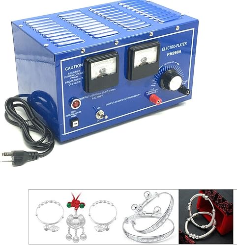 Miniatura 4 de Máquina de chapado en oro de 30A 110V, kit de galvanoplastia, rectificador de chapado de joyería, kit de chapado en oro de plata de rodio, kit de