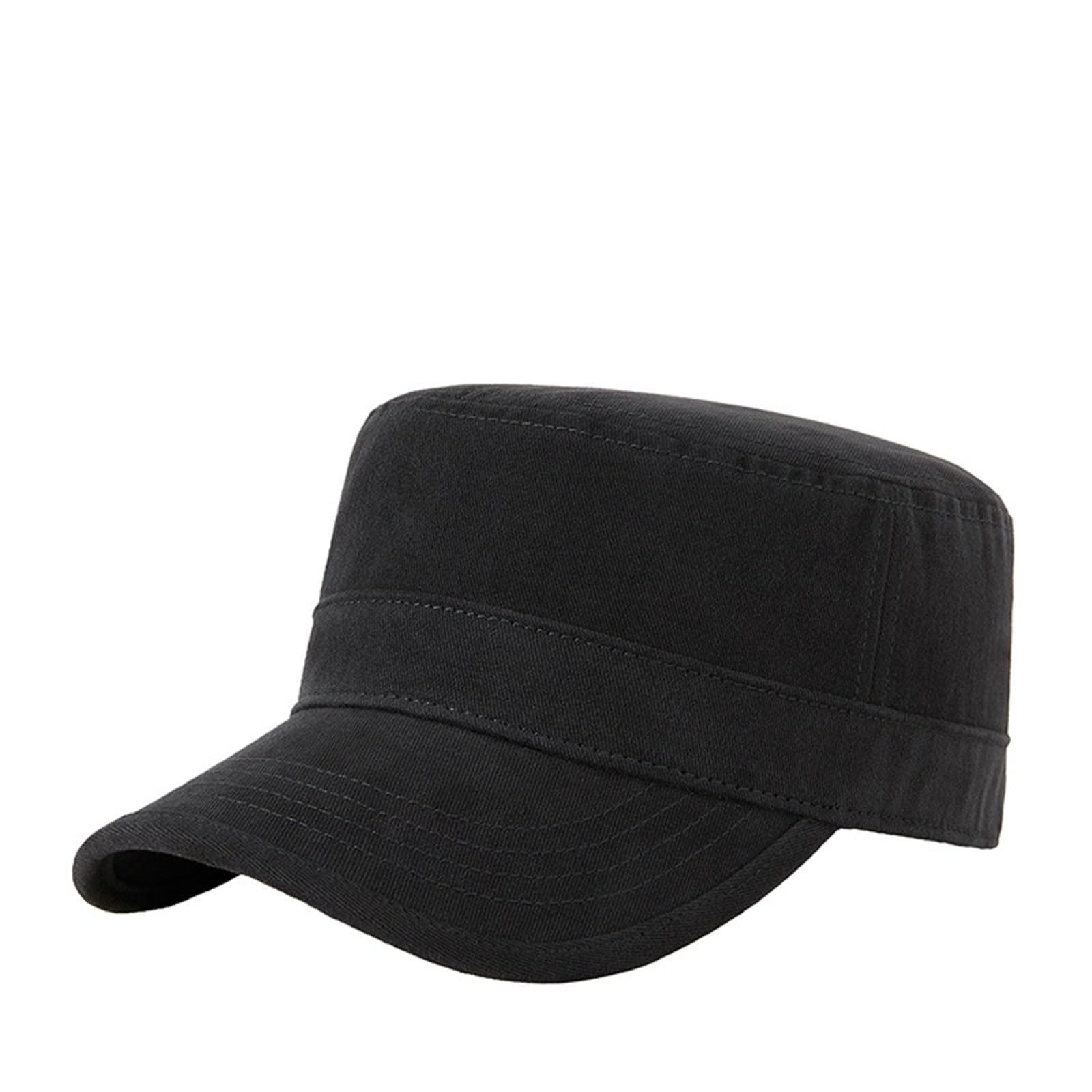 Berretto Militare da Cadetto Cappello a Cima Piatta Regolabile Berretto da Baseball Caldo con Lingua D'Anatra per Abbigliamento da Esterno
